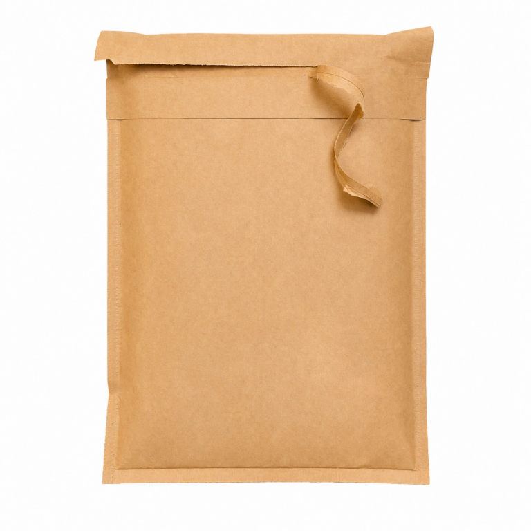 Apertura di una busta WaveBag RETURNED tirando la strip di apertura in carta