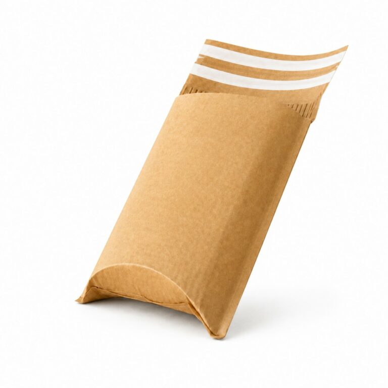 WaveBag 3D paper-padded mailer with expandable bottom and double adhesive strips